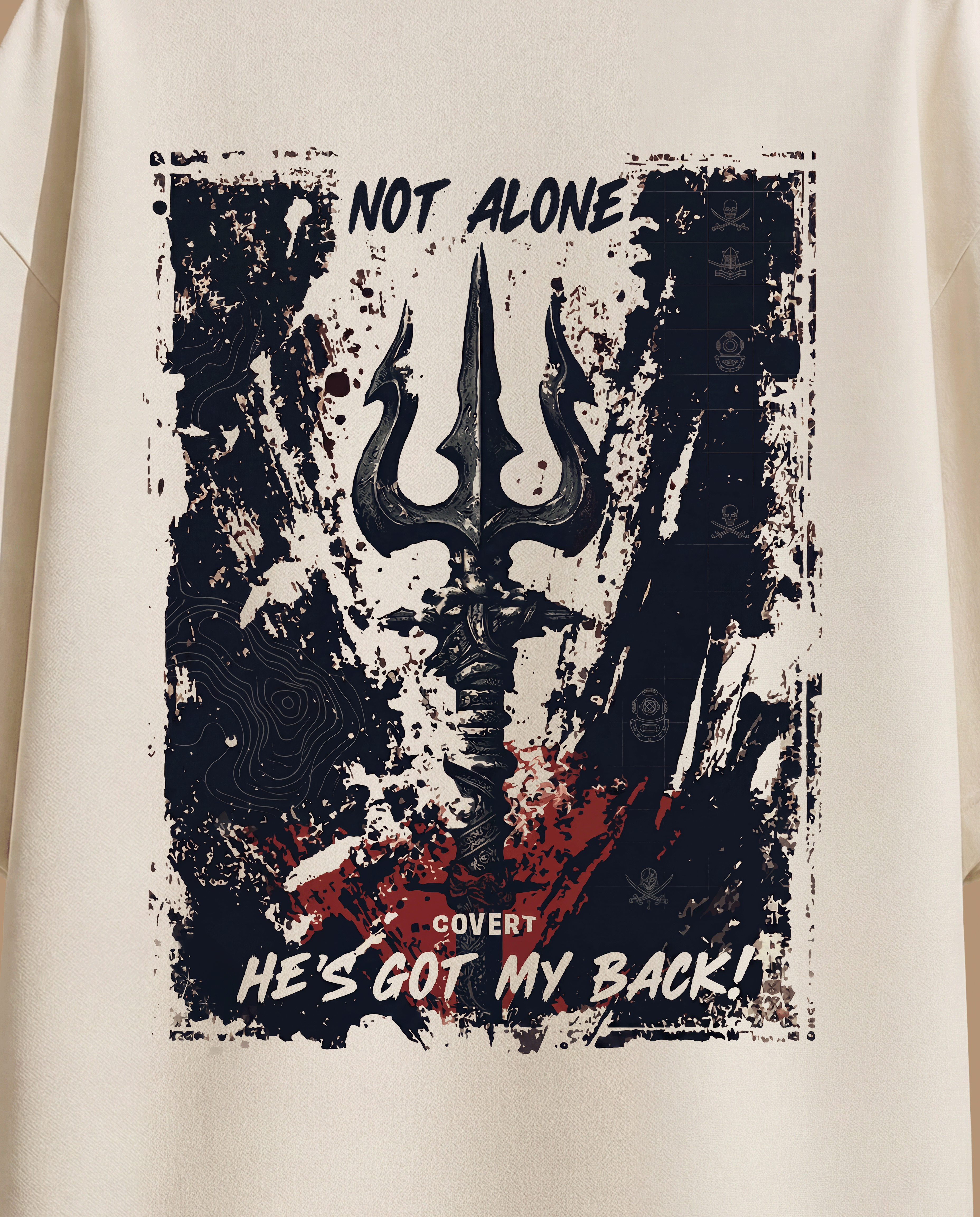 MAHADEV HAS MY BACK T-SHIRT