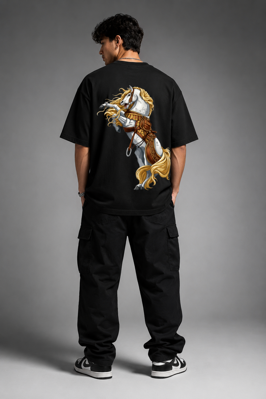 Black Saddle Oversized T-Shirt