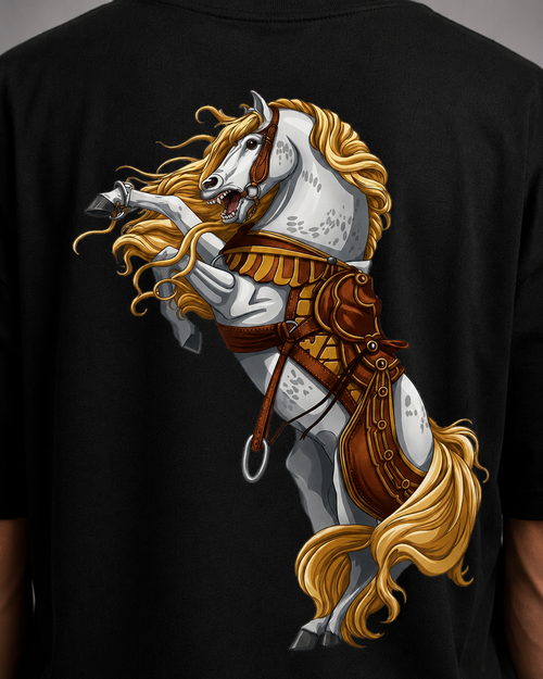 Black Saddle Oversized T-Shirt