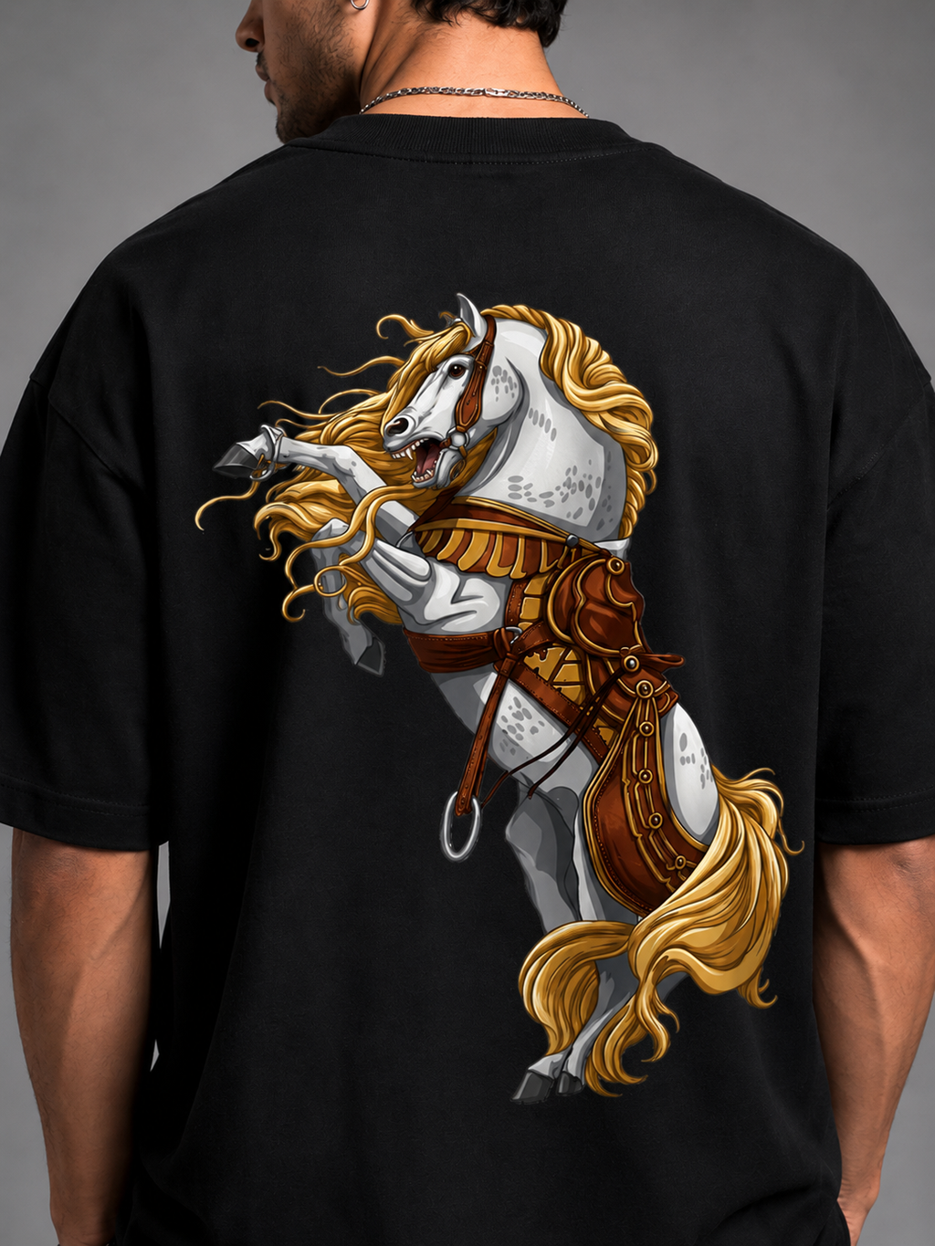 Black Saddle Oversized T-Shirt