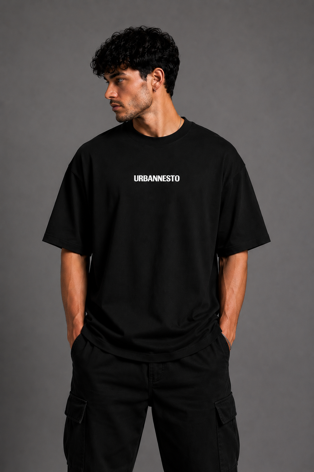 Black Saddle Oversized T-Shirt