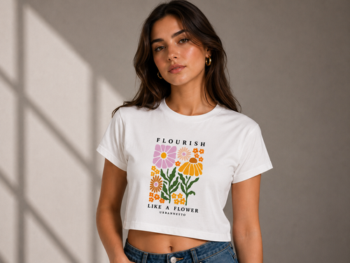 Flourish Crop Tee