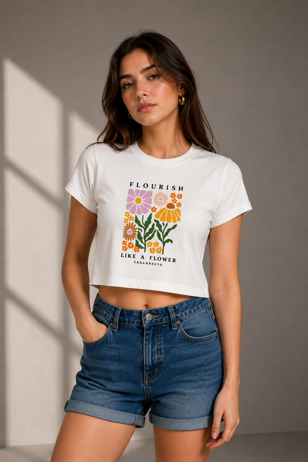 Flourish Crop Tee