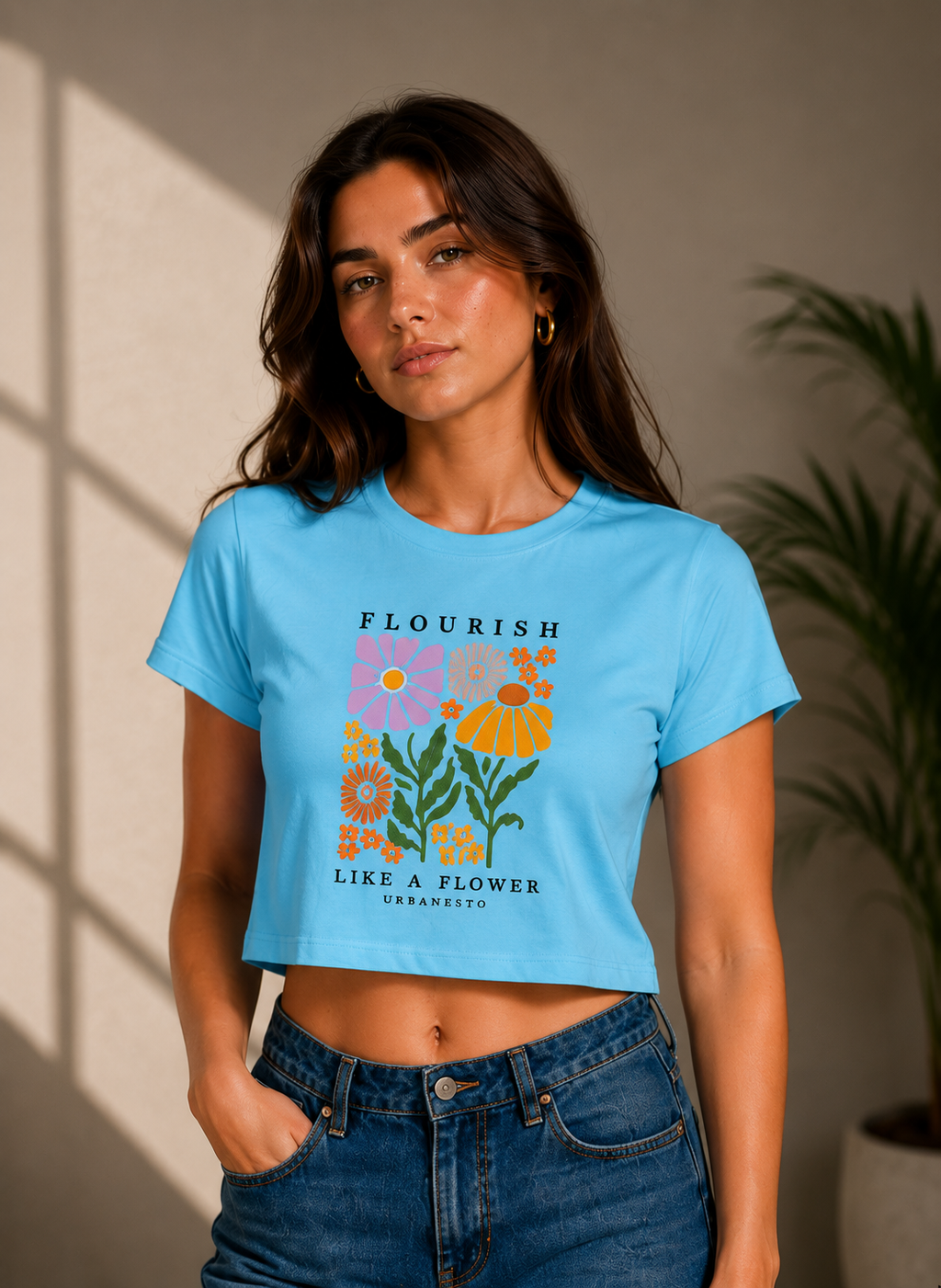 Flourish Crop Tee