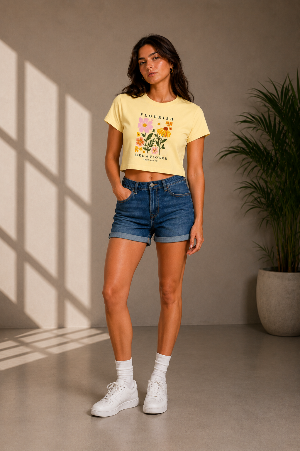 Flourish Crop Tee