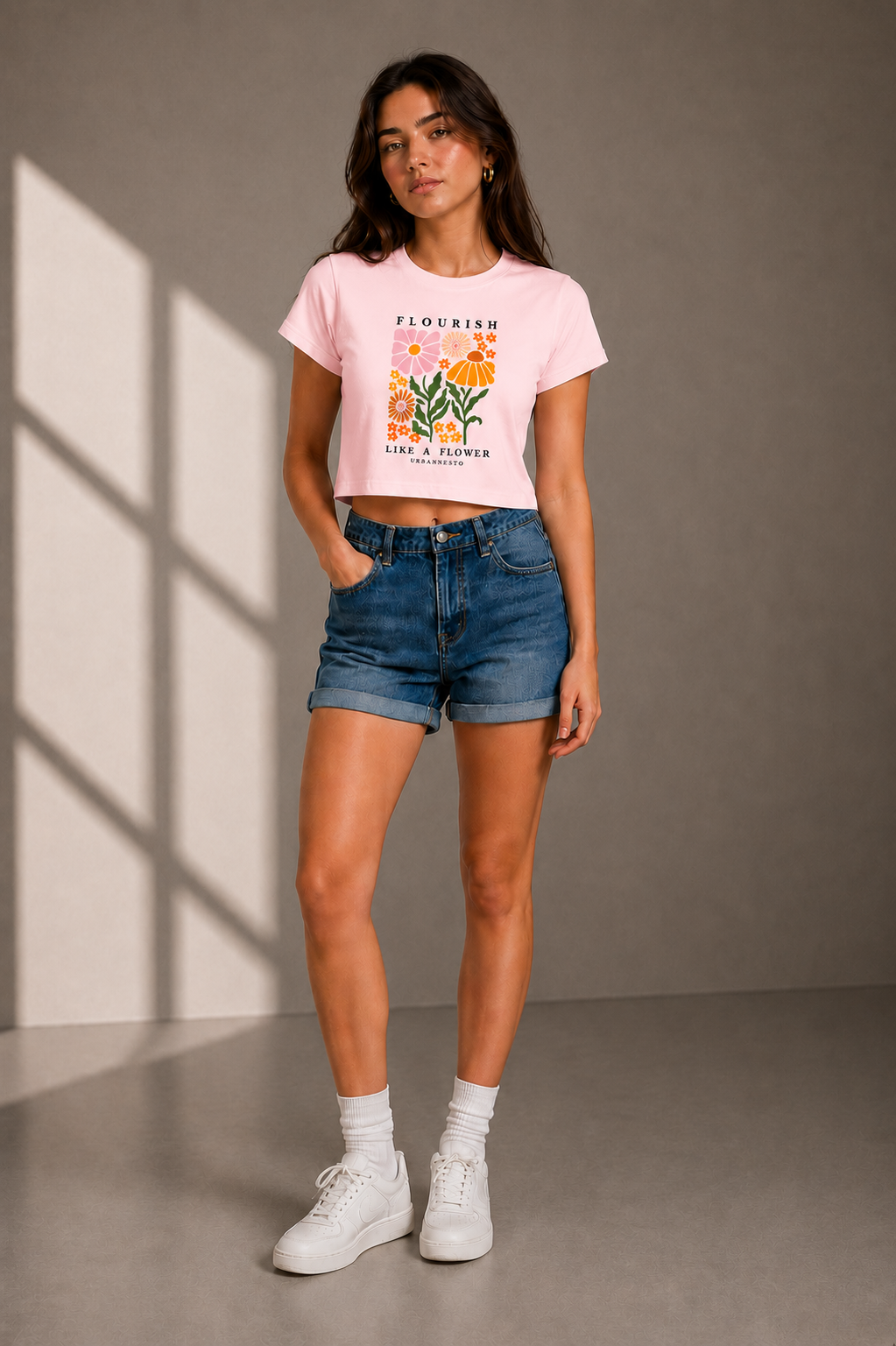 Flourish Crop Tee