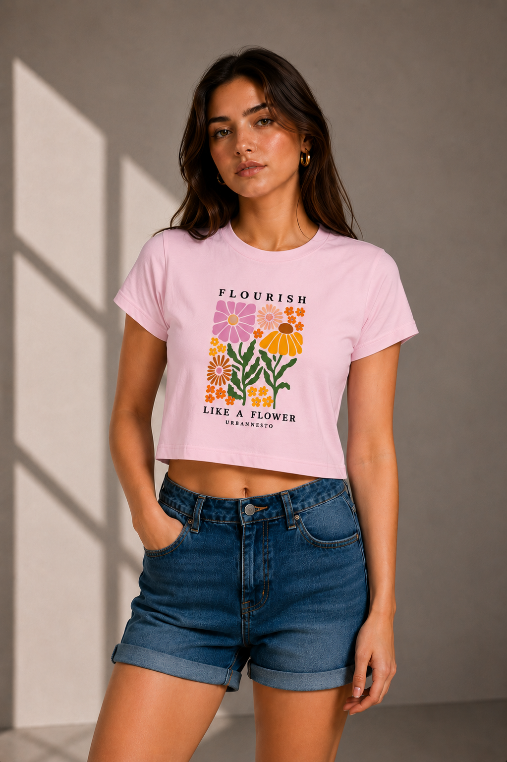 Flourish Crop Tee