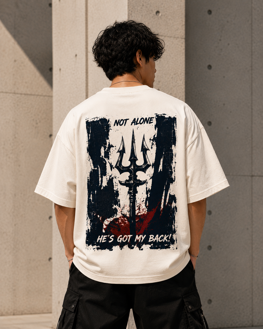 MAHADEV HAS MY BACK T-SHIRT